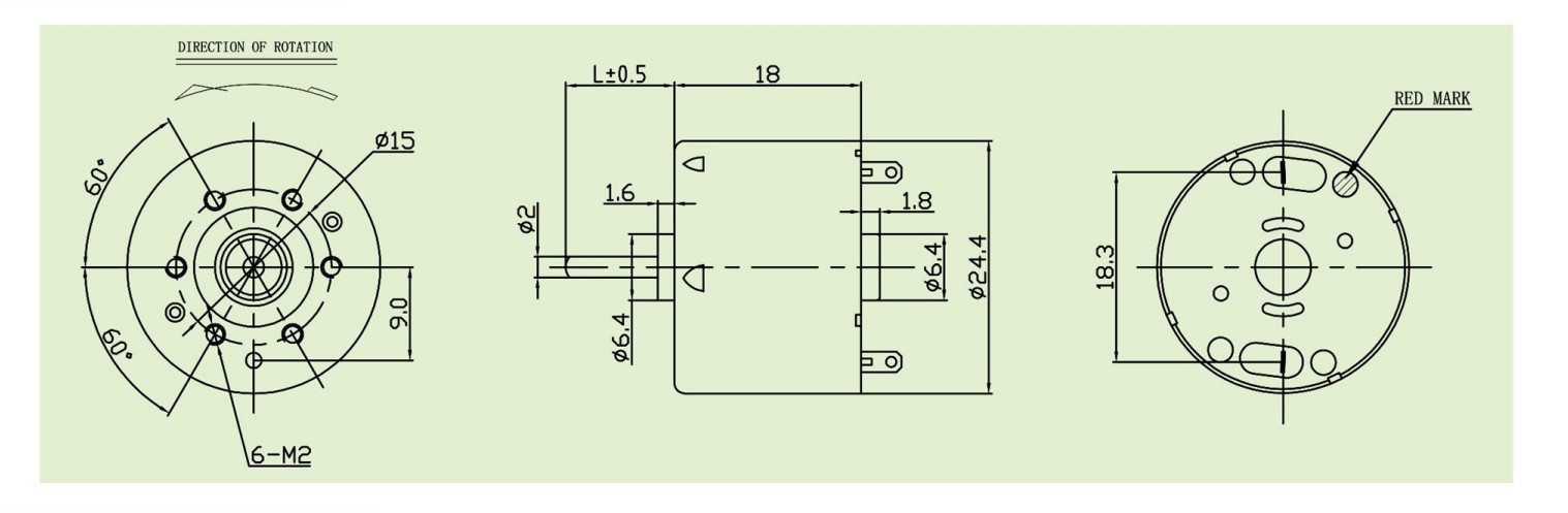310C motor outline
