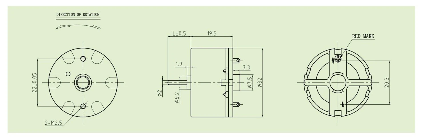 500TB motor outline
