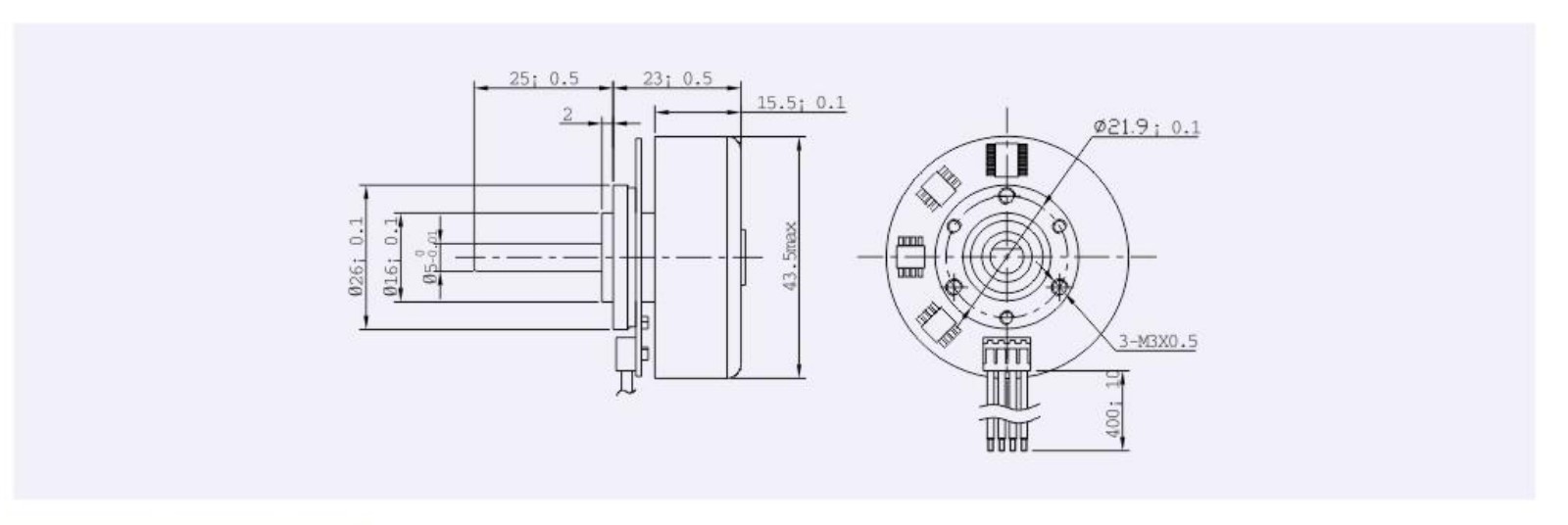 4321 outer rotor motor outline
